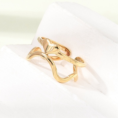304 Stainless Steel Cuff Open Rings SA-CBAD22F-01G-H-1