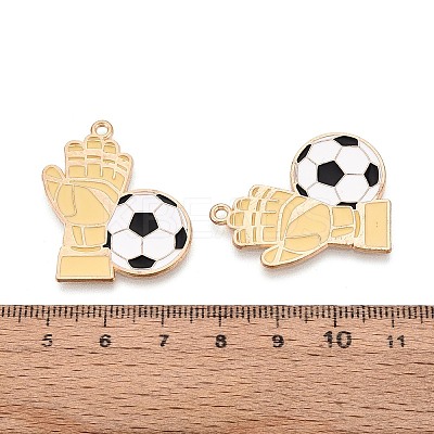 Alloy & Enamel Pendants ENAM-T021-64G-1