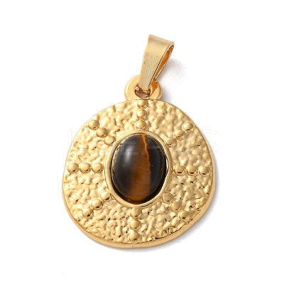 Natural Tiger Eye Pendants STAS-C120-11G-05-1
