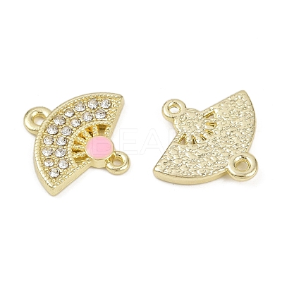 Alloy Crystal Rhinestone Fan Connector Charms FIND-M079-03G-1