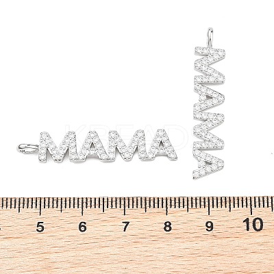 SHEGRACE Mother's Day Brass Micro Pave Clear Cubic Zirconia Pendants XGRQ1U302-382P-1