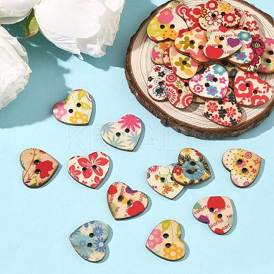 Sweetheart Painting Buttons with 2-hole NNA1131-1
