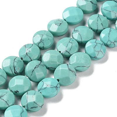 Synthetic Turquoise Beads Strands G-K357-B07-01-1