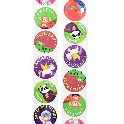 500 Paste Paper Self-Adhesive Stickers AJEW-S085-01A-1