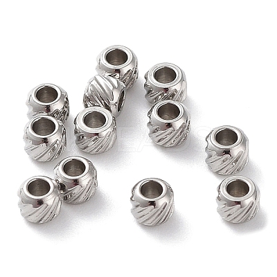 Non-Tarnish 201 Stainless Steel Spacer Beads STAS-K259-14C-P-1