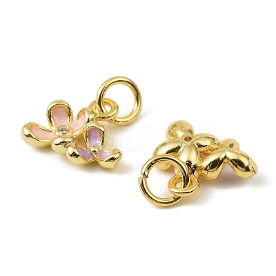 Brass Enamel Charms LS-KK-C107-19G-1