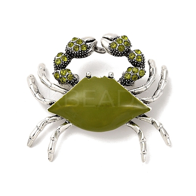 Alloy Rhinestone Brooch LS-JEWB-K027-01A-AS-1