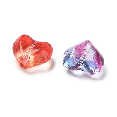 Baking Paint Transparent Glass Beads GL-CBA7B2B-10-1