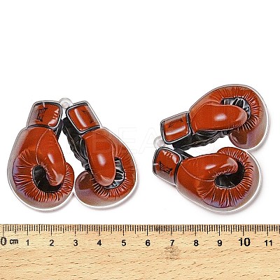Opaque Printed Acrylic Big Pendants LS-OACR-I020-04-1