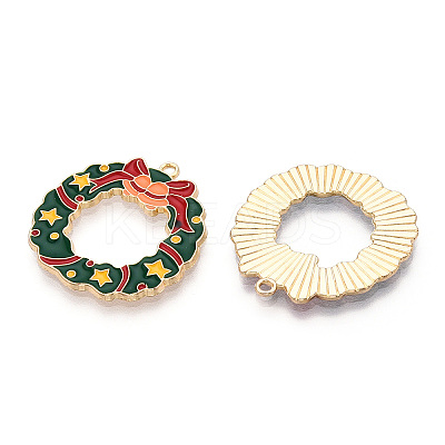 Eco-Friendly Alloy Enamel Pendants ENAM-Q437-060-NR-1