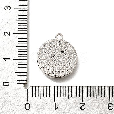 Brass Micro Pave Cubic Zirconia Pendants KK-Q035-16B-P-1