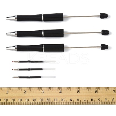 10Pcs ABS Plastic & Iron Ball-Point Pen AJEW-FS0001-41D-1