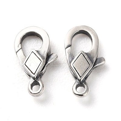 925 Thailand Sterling Silver Lobster Claw Clasps STER-D003-12AS-1