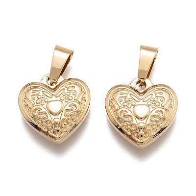304 Stainless Steel Pendants STAS-J036-063G-1