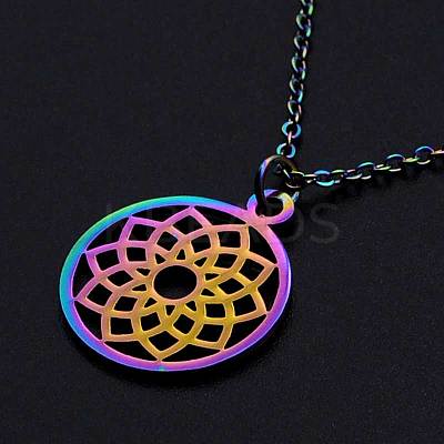 201 Stainless Steel Pendants Necklaces LS-NJEW-S105-JN638-1