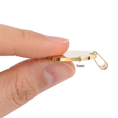 Ion Plating(IP) 304 Stainless Steel Pendants STAS-I311-05A-G-1