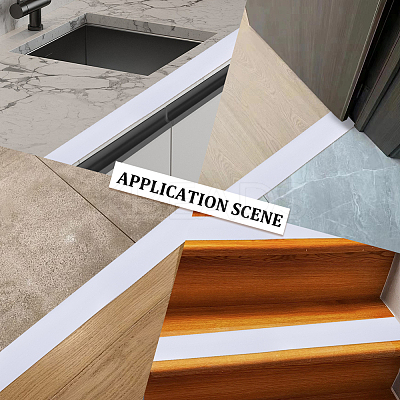 Self-Adhesive PVC Floor Door Flat Transition Strips DIY-WH20013-08C-1