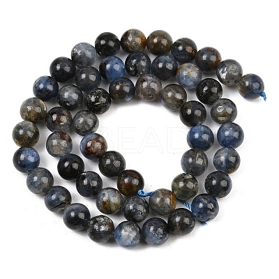 Natural Kyanite/Cyanite/Disthene Beads Strands G-G272-A01-8mm-1