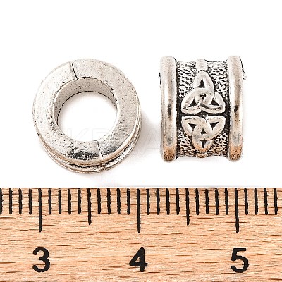 Tibetan Style Zinc Alloy Beads X-TIBEB-R063-011AS-RS-1