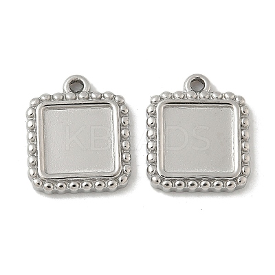 304 Stainless Steel Pendant Cabochon Settings STAS-D127-01P-1