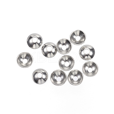 Non-Tarnish 201 Stainless Steel Bead Caps LS-X-STAS-F040-20F-P-1