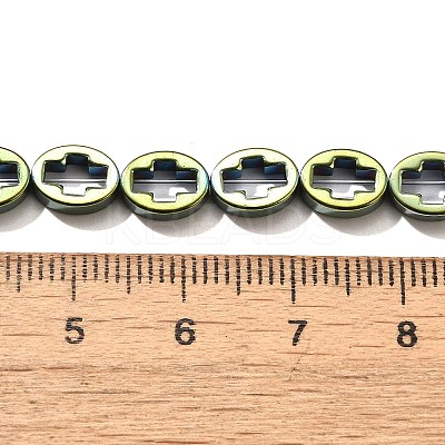 Electroplated Synthetic Non-magnetic Hematite Beads Strands G-L613-Z01-01H-1
