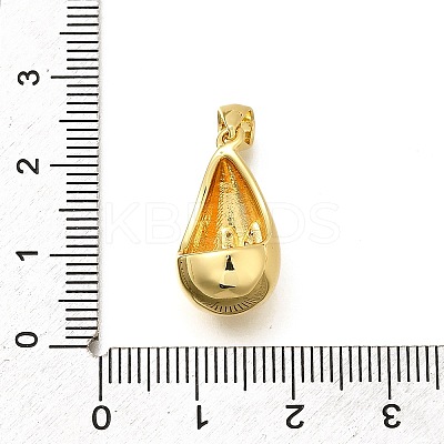 Rack Plating Brass Micro Pave Cubic Zirconia Pendants KK-L226-102G-N-1
