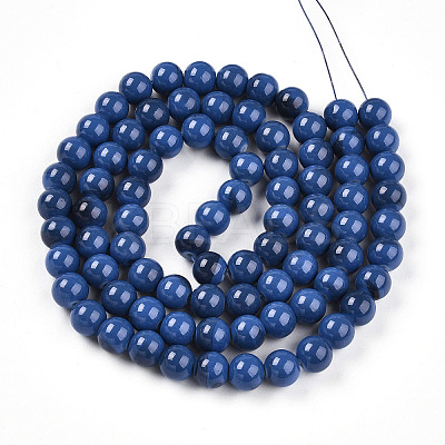 Baking Paint Glass Beads Strands DGLA-N013-10mm-10-1