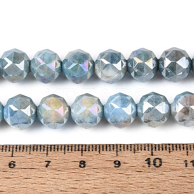 Anti-Tarnish Electroplate Glass Beads Strands GLAA-N010-10mm-17-1