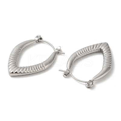 Non-Tarnish 304 Stainless Steel Hoop Earrings for Women EJEW-Z026-31P-1