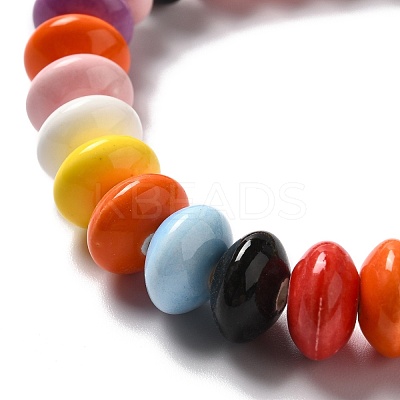 Glazed Porcelain Beads PORC-E017-02H-1