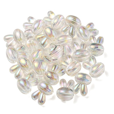 UV Plating Rainbow Iridescent Acrylic Beads X1-PACR-E001-05I-1