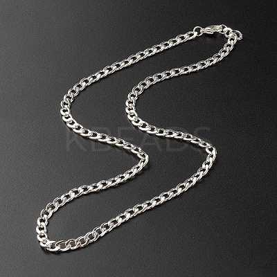 Tarnish Resistant 304 Stainless Steel Curb Chain Necklaces NJEW-JN03555-1