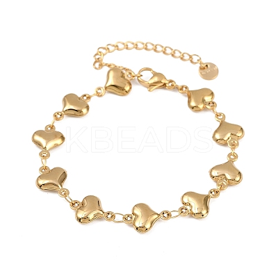 304 Stainless Steel Link Bracelets for Women BJEW-Z136-01G-1
