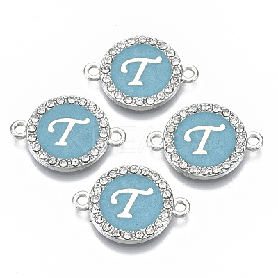 Alloy Enamel Links Connectors ENAM-TAC0003-01S-06T-1