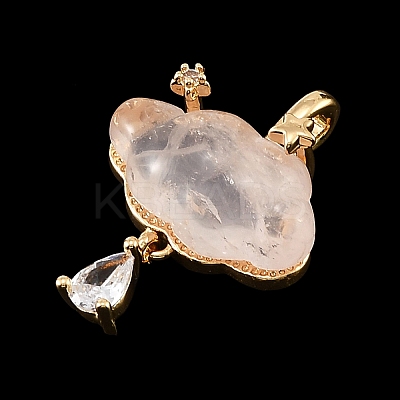 Natural Rose Quartz Carved Pendants GG-CBA5963-03G-1
