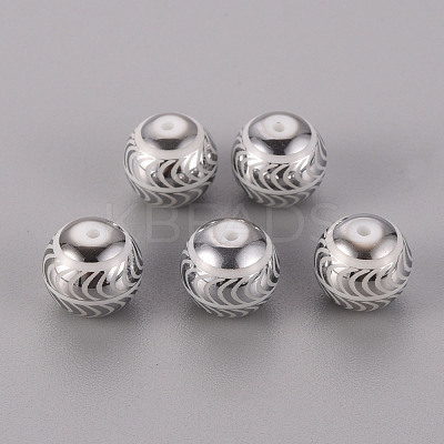 Electroplate Glass Beads EGLA-Q123-008C-1