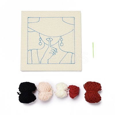 Sexy Girl Punch Embroidery Supplies Kit LS-DIY-H155-09-1