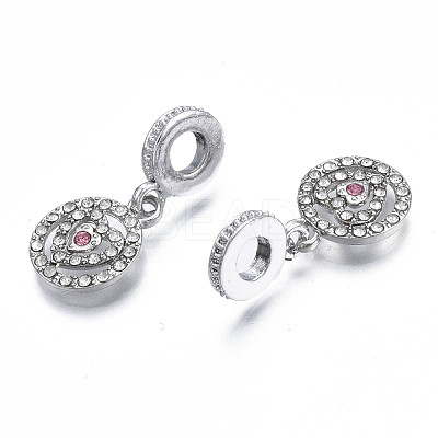 Rack Plating Alloy European Dangle Charms MPDL-N039-051-1