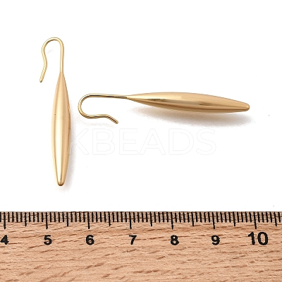 Brass Stick Dangle Earrings for Women EJEW-A154-01B-G-1