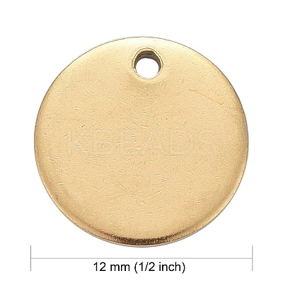 Ion Plating(IP) 304 Stainless Steel Charms STAS-K112-01G-1