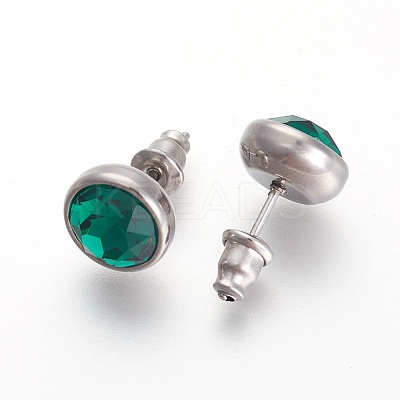 304 Stainless Steel Stud Earrings EJEW-F182-A13-1
