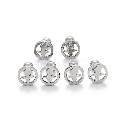 Tarnish Resistant 201 Stainless Steel Barbell Cartilage Earrings EJEW-R147-33-1