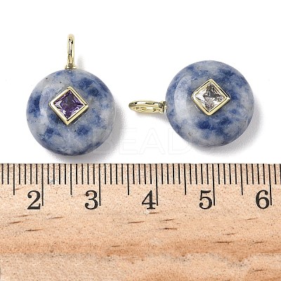 Natural Blue Spot Jasper Pendants G-I391-01G-06-1