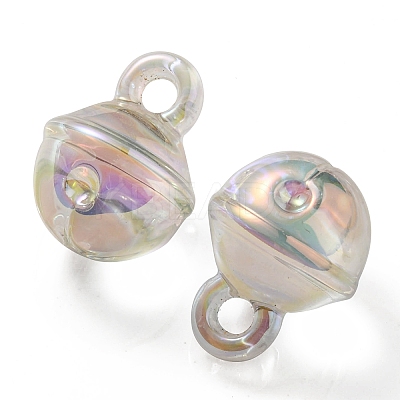 UV Plating Rainbow Iridescent Transparent Acrylic Pendant OACR-P010-06E-1