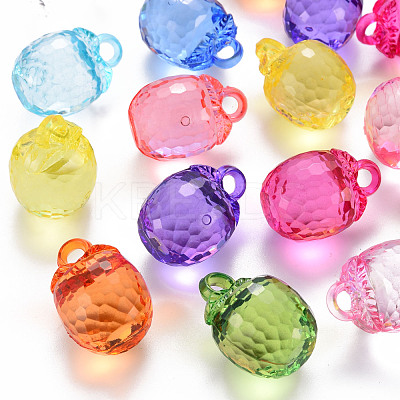 Autumn Theme Transparent Acrylic Pendants TACR-T024-04B-1
