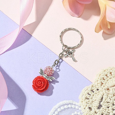Resin & Alloy & Glass Keychain KEYC-MZ00015-1