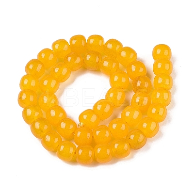 Dyed Natural White Jade Beads Strands G-T138-S19-1