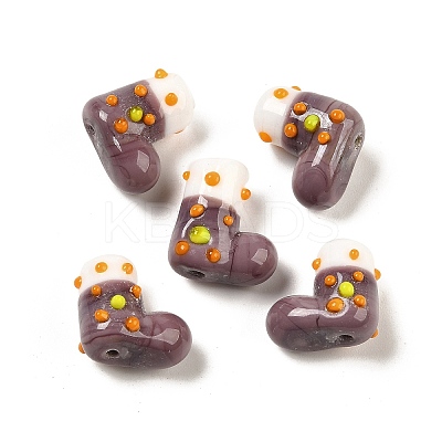 Handmade Lampwork Bumpy Beads Strands LAMP-U001-01C-1-1