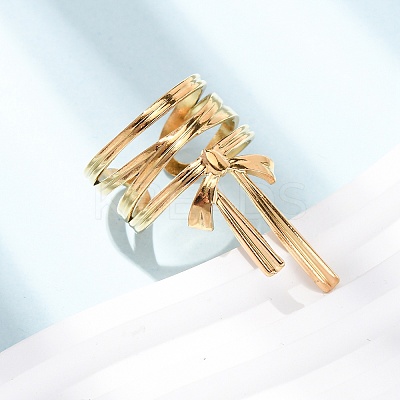 304 Stainless Steel Cuff Open Rings RJEW-H266-05A-G-1